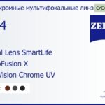 Фотохромная линза для очков с поддержкой аккомодации Carl Zeiss Digital Lens SmartLife 1.74 PhotoFusion X DuraVision Chrome UV, рецептурная, Sph 9.00 — -14.00, Cyl 0.00 — 6.00