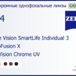 Фотохромная линза для очков Carl Zeiss Single Vision SmartLife Individual 3 1.74 PhotoFusion X DuraVision Chrome UV, рецептурная, Sph 9.00 — -14.00, Cyl 0.00 — 6.00
