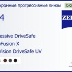 Фотохромная прогрессивная линза для очков Carl Zeiss Progressive DriveSafe 1.74 PhotoFusion X DuraVision DriveSafe UV, Sph 9.00 — -14.00, Cyl 0.00 — 6.00
