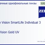 Линза для очков Carl Zeiss Single Vision SmartLife Individual 3 1.5 DuraVision Gold UV, рецептурная, Sph 6.00 — -6.00, Cyl 0.00 — 4.00