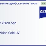 Линза для очков Carl Zeiss Single Vision Sph 1.5 Mini DuraVision Gold UV, рецептурная, Sph 8.00 — -8.00, Cyl 0.00 — 4.00
