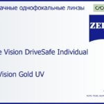 Линза для очков Carl Zeiss Single Vision DriveSafe Individual 1.5 DuraVision Gold UV, рецептурная, Sph 6.00 — -6.00, Cyl 0.00 — 4.00