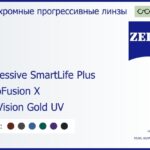 Фотохромная прогрессивная линза для очков Carl Zeiss Progressive SmartLife Plus 1.6 PhotoFusion X DuraVision Gold UV, Sph 6.00 — -10.00, Cyl 0.00 — 6.00