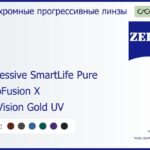 Фотохромная прогрессивная линза для очков Carl Zeiss Progressive SmartLife Pure 1.6 PhotoFusion X DuraVision Gold UV, Sph 6.00 — -10.00, Cyl 0.00 — 6.00