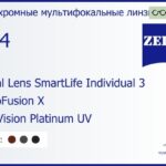 Фотохромная линза для очков с поддержкой аккомодации Carl Zeiss Digital Lens SmartLife Individual 3 1.74 PhotoFusion X DuraVision Platinum UV, рецептурная, Sph 9.00 — -14.00, Cyl 0.00 — 6.00