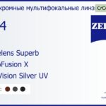 Офисная линза для очков Carl Zeiss Officelens Superb 1.74 PhotoFusion X DuraVision Silver UV, рецептурная, Sph 9.00 — -14.00, Cyl 0.00 — 6.00