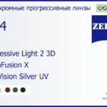 Фотохромная прогрессивная линза для очков Carl Zeiss Progressive Light 2 3D 1.74 PhotoFusion X DuraVision Silver UV, Sph 9.00 — -14.00, Cyl 0.00 — 6.00