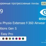 Фотохромная прогрессивная линза для очков из поликарбоната Essilor Varilux Physio Extensee f-360 Airwear 1.59 Transitions Gen S Crizal Easy Pro, Sph 6.00 — -10.00, Cyl 0.00 — 6.00
