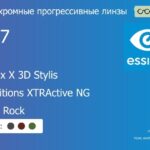 Фотохромная прогрессивная линза для очков Essilor Varilux X 3D Stylis 1.67 Transitions XTRActive NG Crizal Rock, Sph 9.00 — -12.00, Cyl 0.00 — 6.00