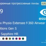 Фотохромная прогрессивная линза для очков из поликарбоната Essilor Varilux Physio Extensee f-360 Airwear 1.59 Transitions Gen S Crizal Sapphire HR, Sph 6.00 — -10.00, Cyl 0.00 — 6.00