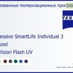 Тонированная поляризационная прогрессивная линза для очков Carl Zeiss Progressive SmartLife Individual 3 1.5 Polarized DuraVision Flash UV, Sph 5.00 — -8.00, Cyl 0.00 — 4.00
