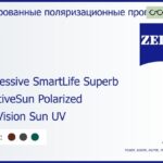 Тонированная поляризационная прогрессивная линза для очков Carl Zeiss Progressive SmartLife Superb 1.5 AdaptiveSun Polarized DuraVision Sun UV, Sph 5.00 — -8.00, Cyl 0.00 — 4.00