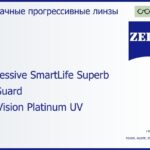 Прогрессивная линза для очков Carl Zeiss Progressive SmartLife Superb 1.6 BlueGuard DuraVision Platinum UV, Sph 10.00 — -10.00, Cyl 0.00 — 6.00
