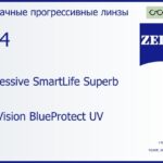 Прогрессивная линза для очков Carl Zeiss Progressive SmartLife Superb 1.74 DuraVision BlueProtect UV, Sph 16.00 — -20.00, Cyl 0.00 — 6.00