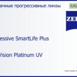 Прогрессивная линза для очков Carl Zeiss Progressive SmartLife Plus 1.5 DuraVision Platinum UV, Sph 6.00 — -7.00, Cyl 0.00 — 6.00