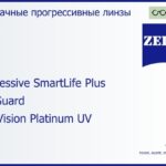 Прогрессивная линза для очков Carl Zeiss Progressive SmartLife Plus 1.5 BlueGuard DuraVision Platinum UV, Sph 6.00 — -7.00, Cyl 0.00 — 6.00