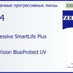 Прогрессивная линза для очков Carl Zeiss Progressive SmartLife Plus 1.74 DuraVision BlueProtect UV, Sph 16.00 — -20.00, Cyl 0.00 — 6.00