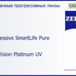Прогрессивная линза для очков Carl Zeiss Progressive SmartLife Pure 1.5 DuraVision Platinum UV, Sph 6.00 — -7.00, Cyl 0.00 — 6.00