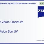 Линза для очков Carl Zeiss Single Vision SmartLife 1.5 DuraVision Sun UV, рецептурная, Sph 6.00 — -6.00, Cyl 0.00 — 4.00