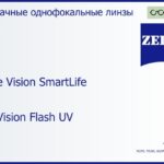 Линза для очков Carl Zeiss Single Vision SmartLife 1.5 DuraVision Flash UV, рецептурная, Sph 6.00 — -6.00, Cyl 0.00 — 4.00
