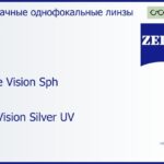 Линза для очков Carl Zeiss Single Vision Sph 1.5 Aphal DuraVision Silver UV, рецептурная, Sph 23.00 — 5.25, Cyl 0.00 — 5.00