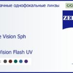 Линза для очков Carl Zeiss Single Vision Sph 1.6 DuraVision Flash UV, рецептурная, Sph 6.50 — -16.00, Cyl 0.00 — 6.00