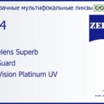 Офисная линза для очков Carl Zeiss Officelens Superb 1.74 BlueGuard DuraVision Platinum UV, рецептурная, Sph 9.00 — -14.00, Cyl 0.00 — 6.00