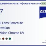 Тонированная линза для очков с поддержкой аккомодации Carl Zeiss Digital Lens SmartLife 1.67 AdaptiveSun DuraVision Chrome UV, рецептурная, Sph 8.00 — -12.00, Cyl 0.00 — 6.00