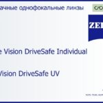 Линза для очков Carl Zeiss Single Vision DriveSafe Individual 1.5 DuraVision DriveSafe UV, рецептурная, Sph 6.00 — -6.00, Cyl 0.00 — 4.00