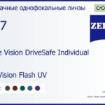 Линза для очков Carl Zeiss Single Vision DriveSafe Individual 1.67 DuraVision Flash UV, рецептурная, Sph 10.00 — -17.00, Cyl 0.00 — 6.00