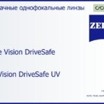 Линза для очков Carl Zeiss Single Vision DriveSafe 1.6 DuraVision DriveSafe UV, рецептурная, Sph 10.00 — -10.00, Cyl 0.00 — 6.00