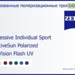 Тонированная поляризационная прогрессивная линза для очков Carl Zeiss Progressive Individual Sport 1.5 AdaptiveSun Polarized DuraVision Flash UV, Sph 5.00 — -5.00, Cyl 0.00 — 4.00