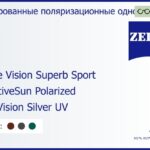 Тонированная поляризационная линза для очков Carl Zeiss Single Vision Superb Sport 1.5 AdaptiveSun Polarized DuraVision Silver UV, рецептурная, Sph 5.00 — -5.00, Cyl 0.00 — 4.00