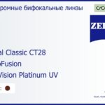 Фотохромная бифокальная линза для очков Carl Zeiss Bifocal Classic CT28 1.5 PhotoFusion DuraVision Platinum UV, рецептурная, Sph 6.00 — -6.00, Cyl 0.00 — 4.00