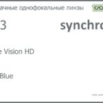 Линза для очков Synchrony by Carl Zeiss Single Vision HD 1.53 HMC Blue, рецептурная, Sph 7.50 — -7.00, Cyl 0.00 — 5.00
