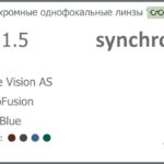 Фотохромная линза для очков Synchrony by Carl Zeiss Single Vision AS 1.5 AS PhotoFusion HMC Blue, рецептурная, Sph 9.00 — -8.00, Cyl 0.00 — 4.00