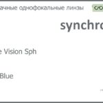 Линза для очков Synchrony by Carl Zeiss Single Vision Sph 1.5 HMC Blue, рецептурная, Sph 10.50 — -10.75, Cyl 0.00 — 5.00