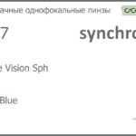 Линза для очков Synchrony by Carl Zeiss Single Vision Sph 1.67 HMC Blue, рецептурная, Sph 10.00 — -13.00, Cyl 0.00 — 6.00