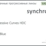 Прогрессивная линза для очков Synchrony by Carl Zeiss Progressive Curves HDC 1.6 HMC Blue, Sph 6.00 — -6.00, Cyl 0.00 — 4.00