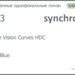 Линза для очков Synchrony by Carl Zeiss Single Vision Curves HDC 1.53 HMC Blue, рецептурная, Sph 3.50 — -6.00, Cyl 0.00 — 4.00