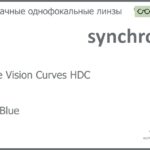 Линза для очков Synchrony by Carl Zeiss Single Vision Curves HDC 1.6 HMC Blue, рецептурная, Sph 6.00 — -6.00, Cyl 0.00 — 4.00