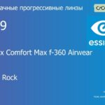 Прогрессивная линза для очков из поликарбоната Essilor Varilux Comfort Max f-360 Airwear 1.59 Crizal Rock, Sph 6.00 — -10.00, Cyl 0.00 — 6.00
