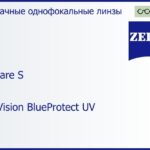 Линза для очков Carl Zeiss MyoCare S 1.6 DuraVision BlueProtect UV, рецептурная, Sph 0.00 — -9.00, Cyl 0.00 — 6.00