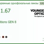 Линза для очков TV Younger Optics AS 1.67 Transitions GEN 8 Gray/Brown HMC  РЕЦЕПТУРНАЯ ЛИНЗА
