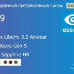 Фотохромная прогрессивная линза для очков из поликарбоната Essilor Varilux Liberty 3.0 Airwear 1.59 Transitions Gen S Crizal Sapphire HR, Sph 6.00 — -10.00, Cyl 0.00 — 6.00