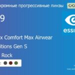 Фотохромная прогрессивная линза для очков из поликарбоната Essilor Varilux Comfort Max Airwear 1.59 Transitions Gen S Crizal Rock, Sph 6.00 — -10.00, Cyl 0.00 — 6.00