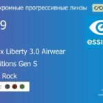 Фотохромная прогрессивная линза для очков из поликарбоната Essilor Varilux Liberty 3.0 Airwear 1.59 Transitions Gen S Crizal Rock, Sph 6.00 — -10.00, Cyl 0.00 — 6.00