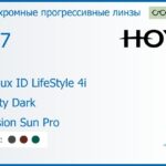 Фотохромная прогрессивная линза для очков Hoya Hoyalux ID LifeStyle 4i 1.67 Sensity Dark Hi-Vision Sun Pro, Sph 8.00 — -12.00, Cyl 0.00 — 6.00