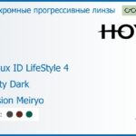 Фотохромная прогрессивная линза для очков Hoya Hoyalux ID LifeStyle 4 1.5 Sensity Dark Hi-Vision Meiryo, Sph 6.00 — -8.00, Cyl 0.00 — 6.00