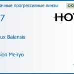 Прогрессивная линза для очков Hoya Hoyalux Balansis 1.67 Hi-Vision Meiryo, Sph 8.00 — -12.00, Cyl 0.00 — 6.00